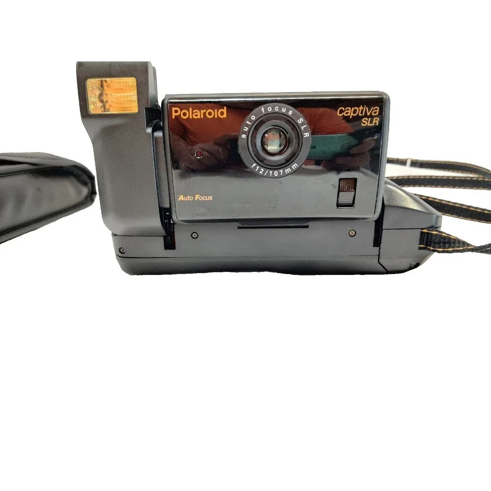 Vintage Polaroid Captiva SLR Auto Focus Instant Camera w/ Strap Untested